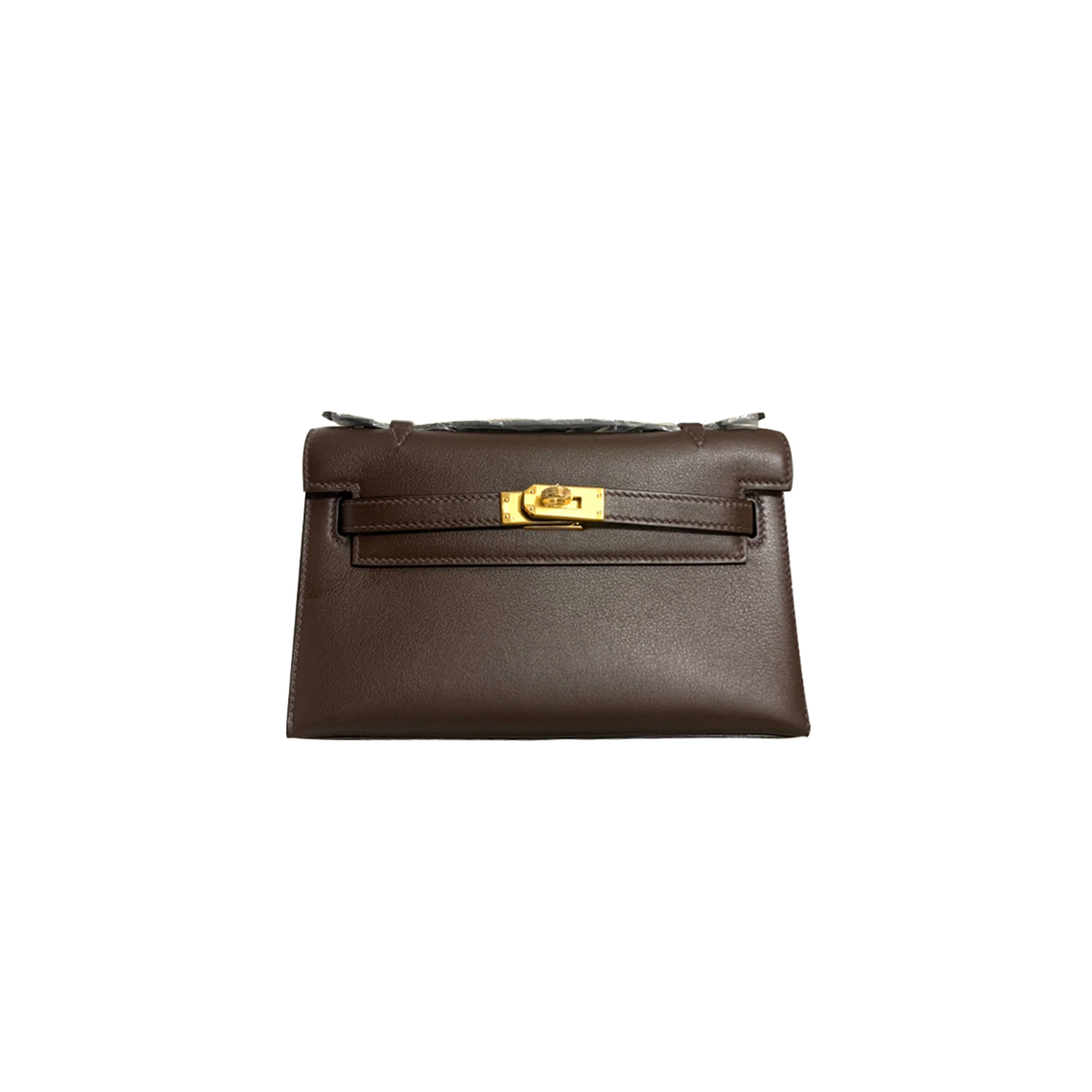 HERMÈS KELLY CLUTCH LEATHER CLUTCH BAG (22*14*7cm) 